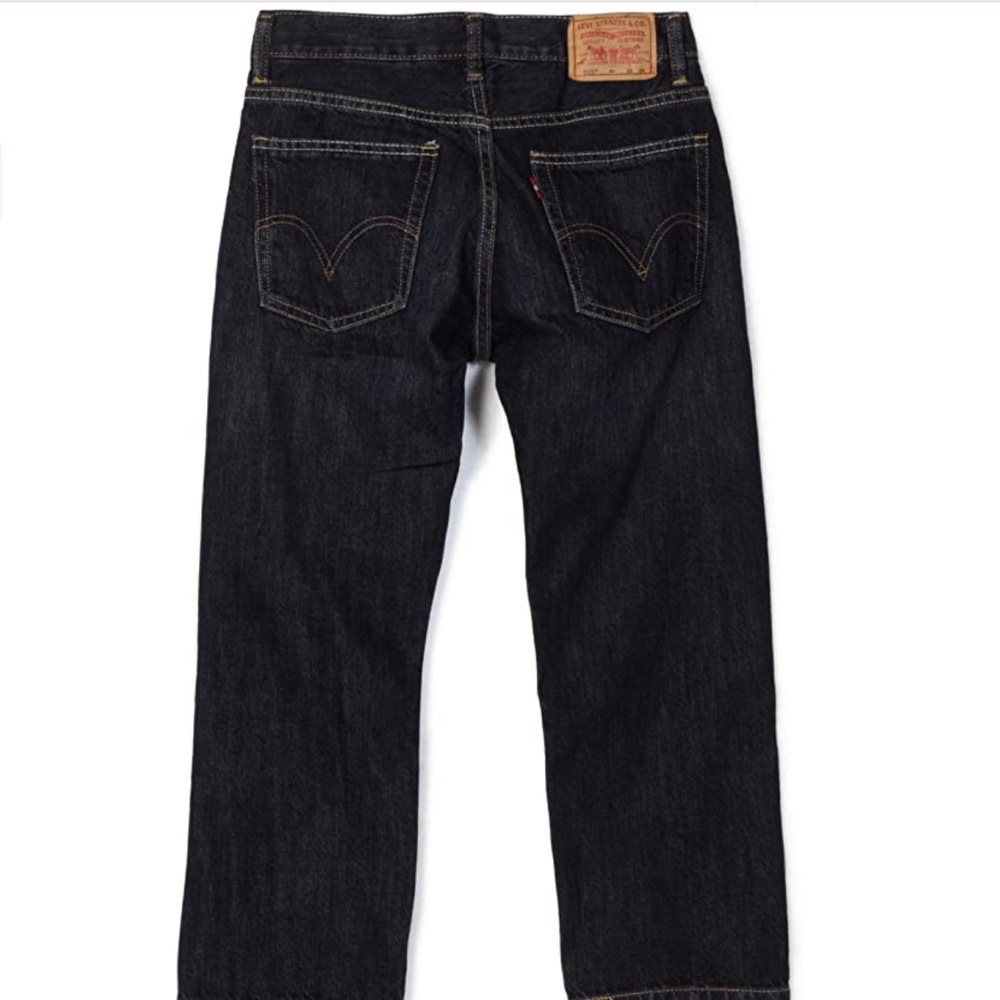NEW Levi's Boys' 505 Regular Fit Jeans, Midnight, Size 8 - Picture 2 of 7